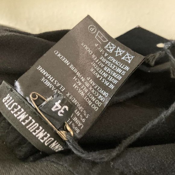 Ann Demeulemeester Trousers Black legging pants size XS - Picture 4 of 4